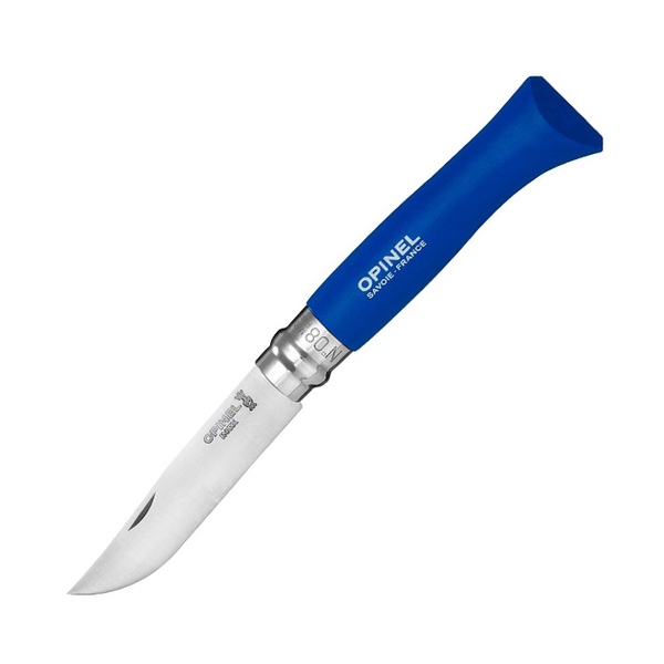 Нож Opinel №8 Trekking, нержавеющая сталь, синий, с чехлом, 001891 001891 от прозводителя Opinel