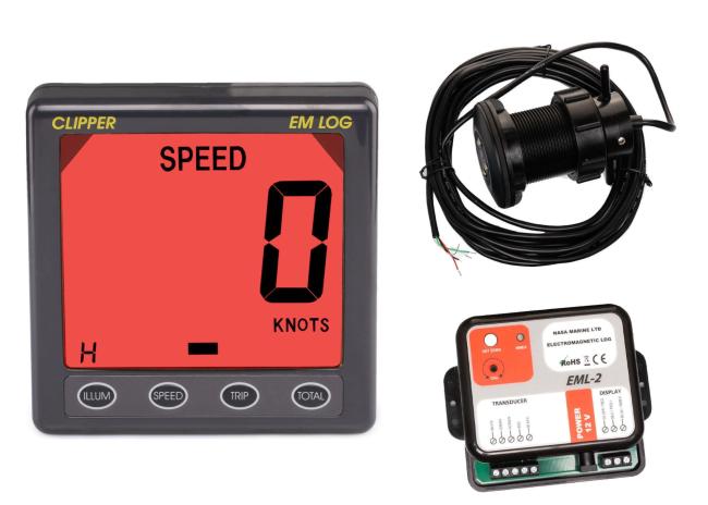 NASA MARINE Electromagnetic Log Sensor incl. Clipper Display EML-2+CLIP-EM-LOG от прозводителя NASA MARINE