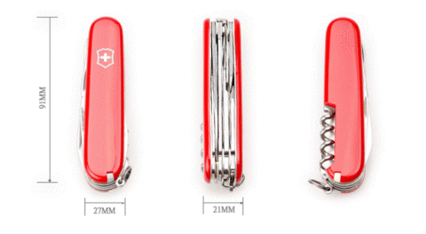 Нож Victorinox Mountaineer, 91 мм, 18 функций, красный 1.3743 от прозводителя Victorinox