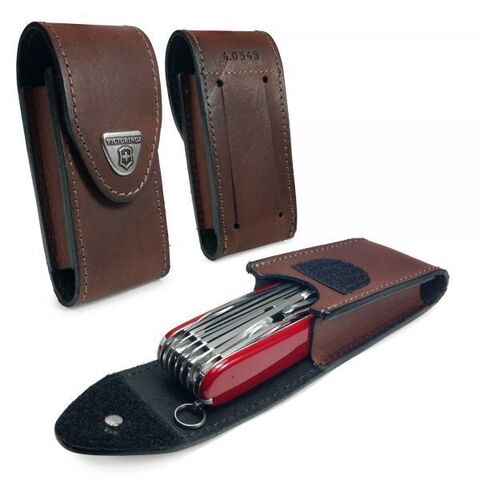 Чехол кожаный Victorinox для ножа 85-91 мм толщиной 5-8 уровней, коричневый 4.0545 от прозводителя Victorinox
