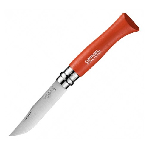 Нож Opinel №8 Trekking, нержавеющая сталь, красный, с чехлом, 001890 001890 от прозводителя Opinel