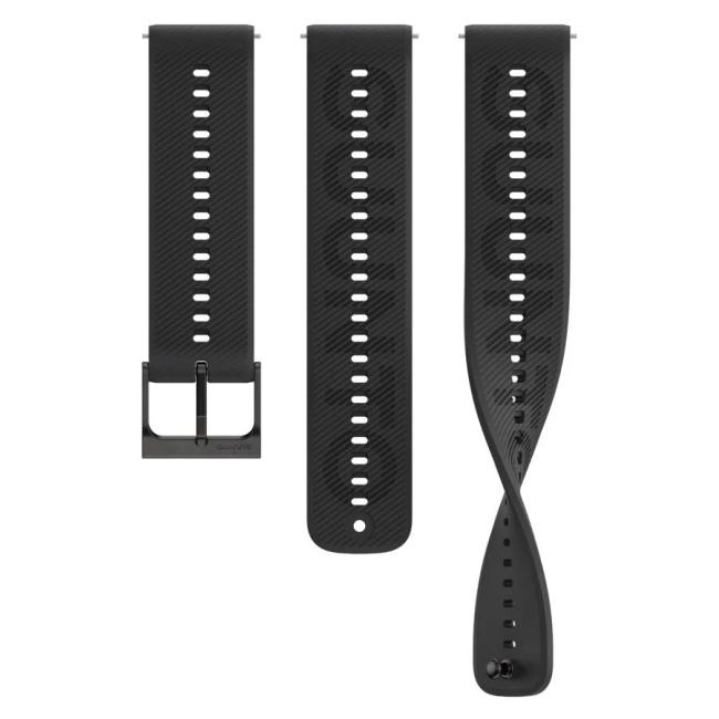 Силиконовый ремешок Suunto Athletic 6 22 мм All Black S+M, черный SS051068000 от прозводителя Suunto 