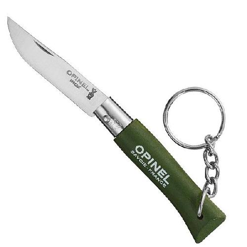 Нож-брелок Opinel №4, нержавеющая сталь, зеленый, 002054 002054 от прозводителя Opinel
