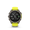 Garmin Fenix 8 - 47 мм SOLAR | SAPPHIRE | Titanium with Amp yellow/graphite silicone band