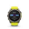 Garmin Fenix 8 - 51 мм SOLAR | SAPPHIRE | Titanium with Amp yellow/graphite silicone band