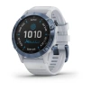 Garmin Fenix 6 Pro - 47 мм SOLAR | SAPPHIRE | Mineral blue with whitestone band