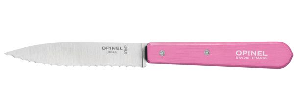 Нож столовый Opinel №113, деревянная рукоять, блистер, нержавеющая сталь, розовый 002036 002036 от прозводителя Opinel