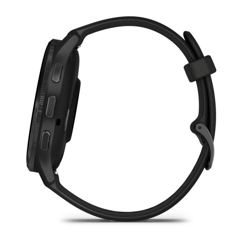Garmin Venu 3 - 45 мм | Slate stainless steel bezel with black case and silicone band