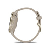 Garmin Venu 3s - 41 мм | Soft gold stainless steel bezel with French grey case and silicone band