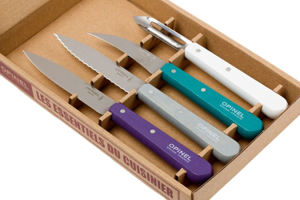 Набор ножей Opinel Les Essentiels Art deco, нержавеющая сталь, (4 шт./уп.), 001939 001939 от прозводителя Opinel