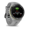 Garmin Approach S70 - 42 мм | Black/Amp Yellow Ceramic Bezel with Powder Grey Silicone Band