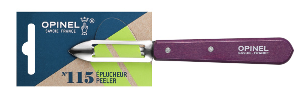 Нож для чистки овощей Opinel №115, деревянная рукоять, нержавеющая сталь, сливовый, блистер, 001929 001929 от прозводителя Opinel