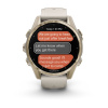 Garmin Fenix 8 - 43 мм AMOLED | Sapphire | Soft Gold with Fog grey/dark sandstone silicone band