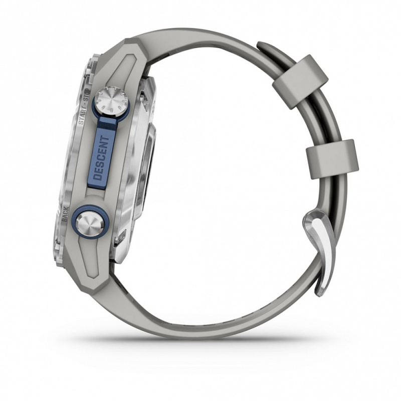 Garmin Descent Mk3 - 43 мм | steel/grey silicone band