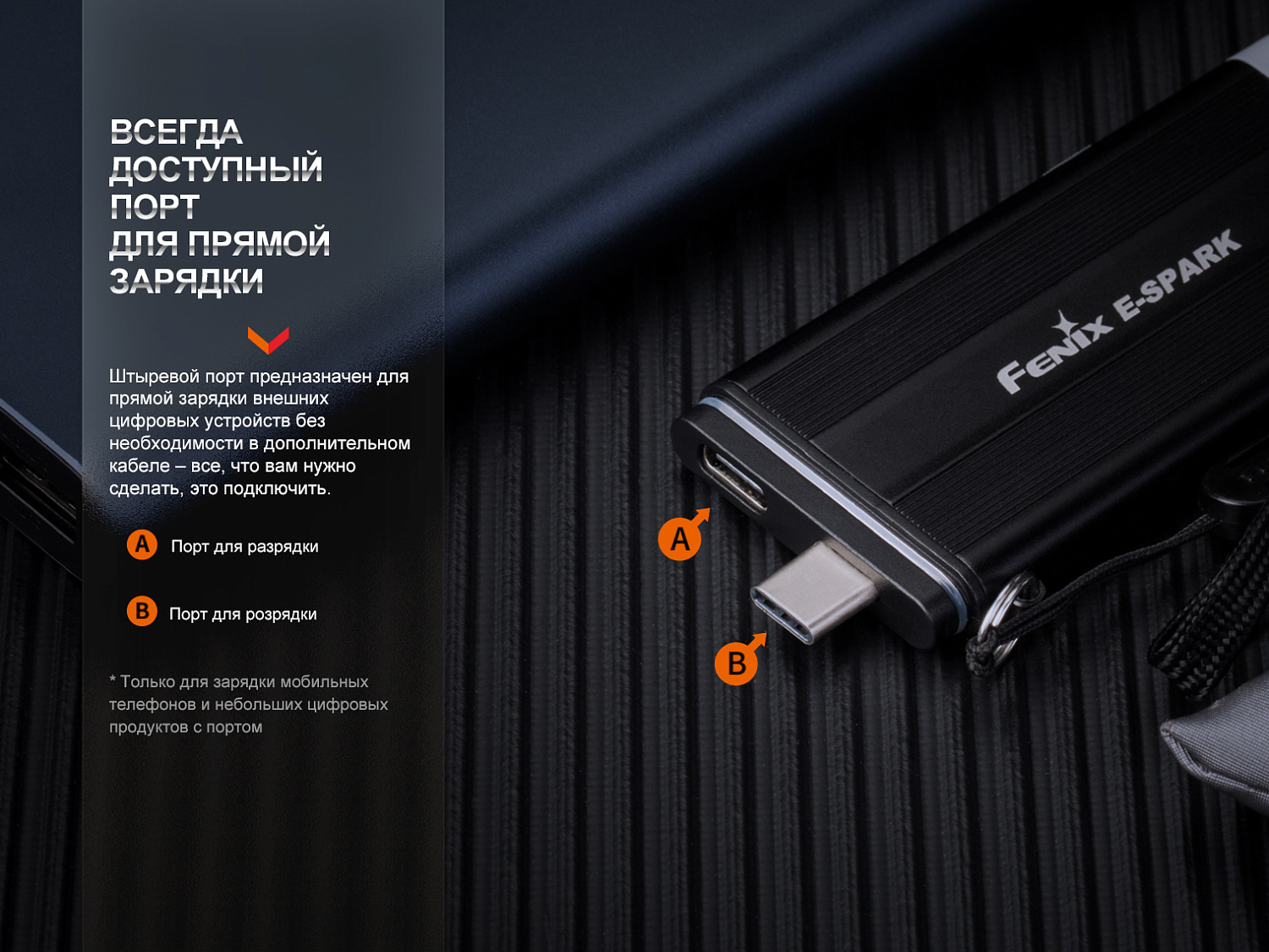 Фонарь Fenix E-SPARK , E-SPARK