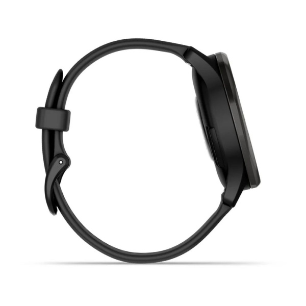 Garmin Vivomove Trend - 40 мм | Slate stainless steel bezel with black case and silicone band