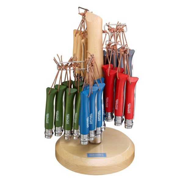 Набор-дисплей 60 шт: нож Opinel №8, нержавеющая сталь, синий/зеленый/красный/серый/бесцветный, 001722 001722 от прозводителя Opinel