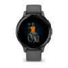 Garmin Venu 3s - 41 мм | Slate stainless steel bezel with pebble grey case and silicone band