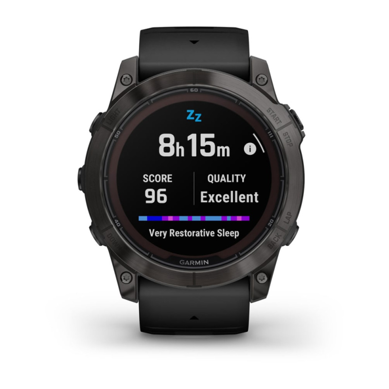 Garmin Fenix 7x Pro - 51 мм SOLAR | SAPPHIRE | Carbon Grey DLC Titanium with Black Band
